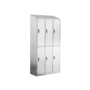 Six-door Sloping Top Cabinet with Lock