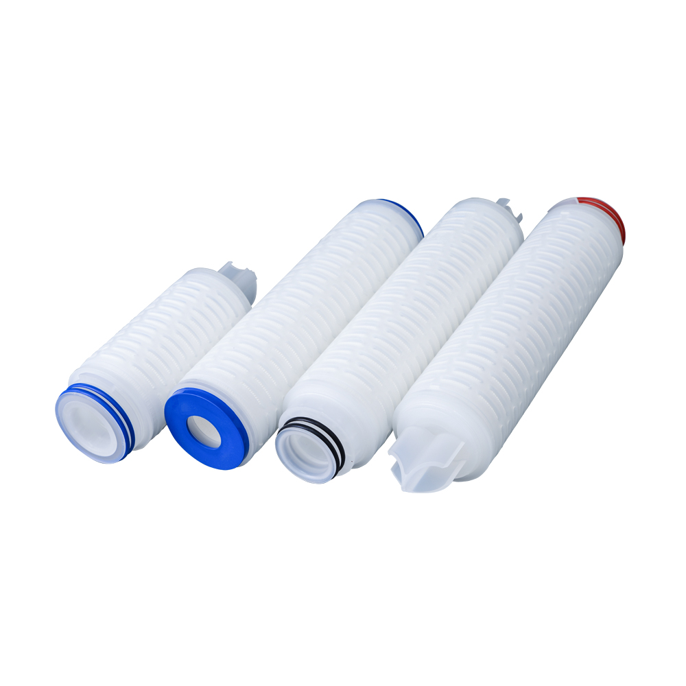 PTFE microporous membrane pleated filter cartridge