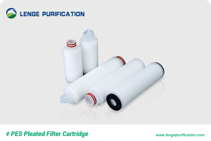 pes pleated filter cartridge