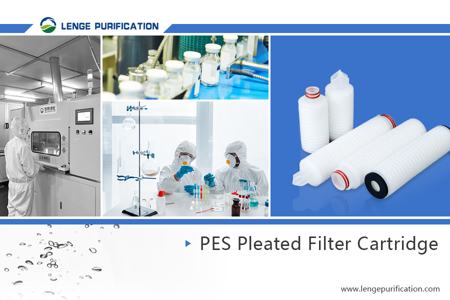 PES pleated filter catridge